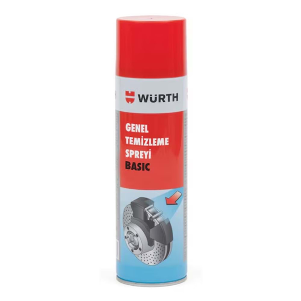 WÜRTH GENEL TEMİZLEME SPREYİ BALATA SPREY BASIC 500 ML.