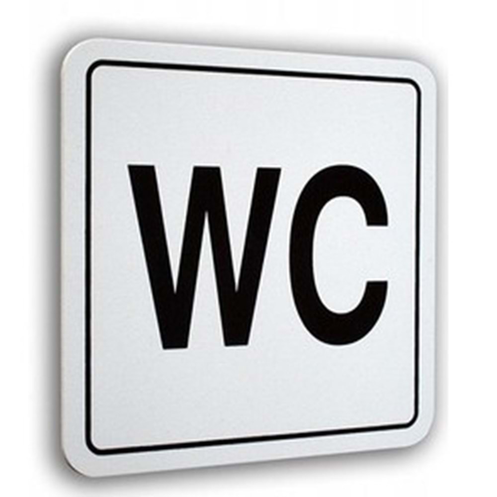 PVC ELEGAN YAZI WC 12*12CM