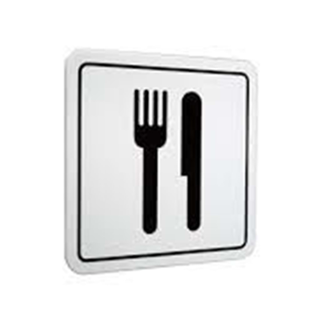 PVC ELEGAN SEMBOL RESTAURANT 12*12CM