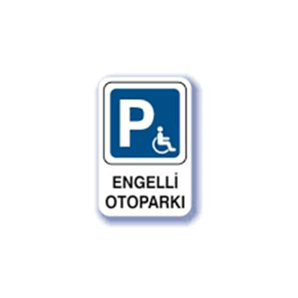 PVC LEVHA ENGELLİ OTOPARKI (PIG09)16*24CM