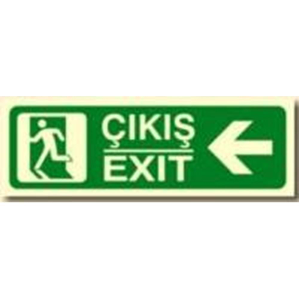 LÜMEN (IŞIKLI) LEVHA SOLA ÇIKIŞ 12*36CM