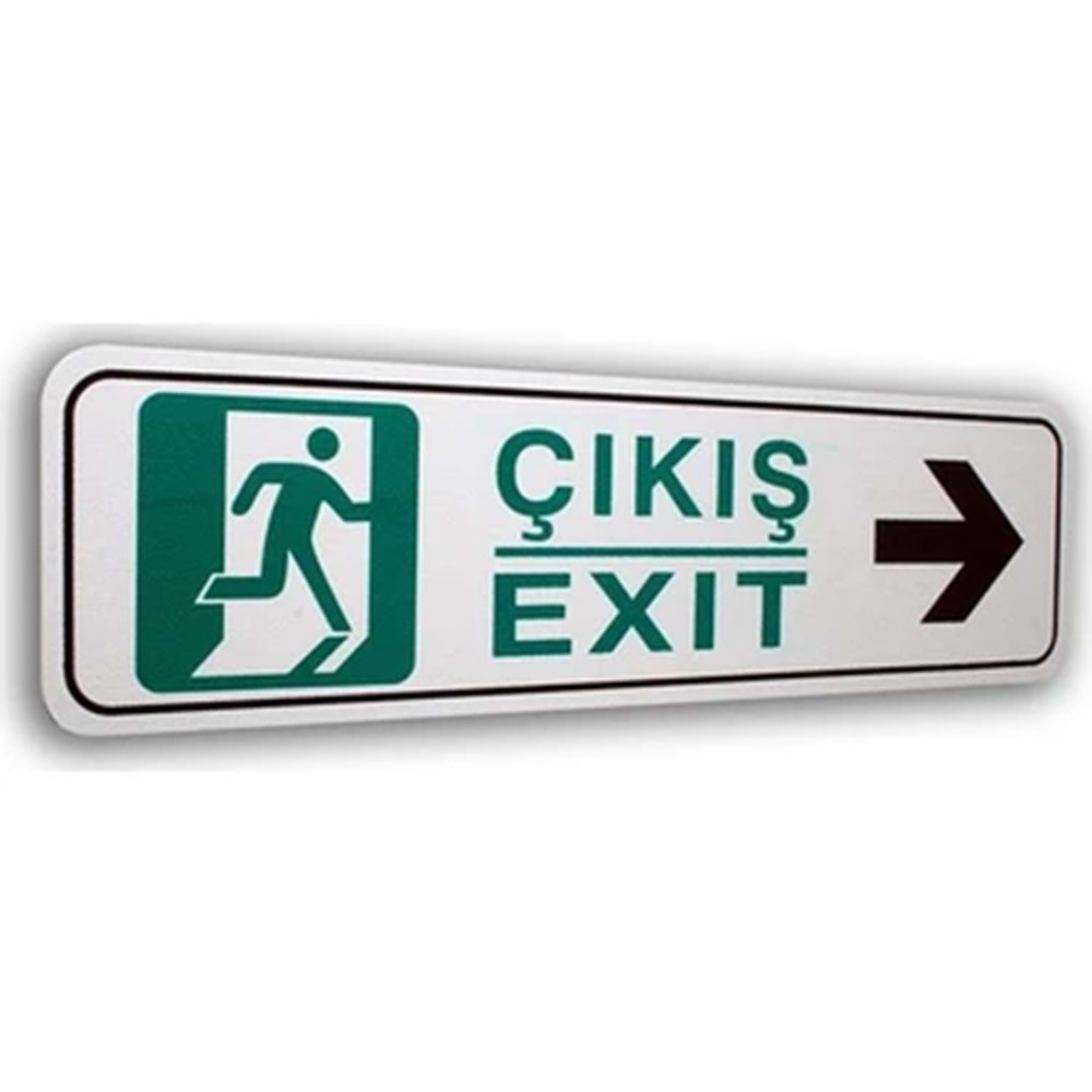 ELEGAN PVC TABELA SAĞA ÇIKIŞ 7*25CM