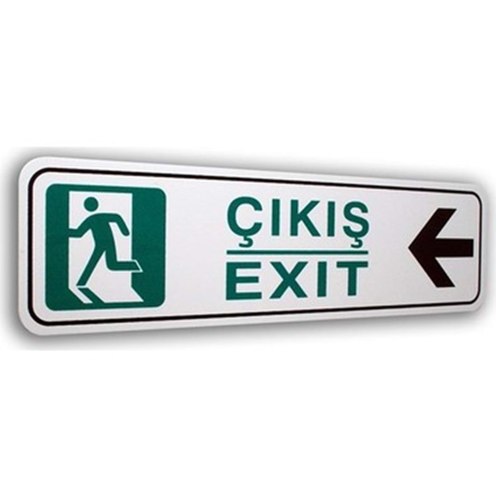 ELEGAN PVC TABELA SOLA ÇIKIŞ 7*25CM