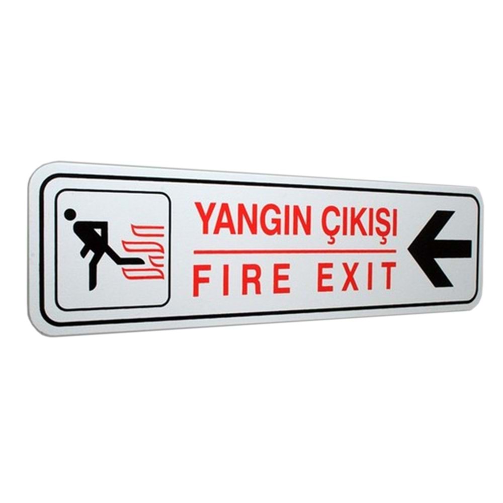 ELEGAN PVC TABELA YANGIN ÇIKIŞI SOLA 7*25CM