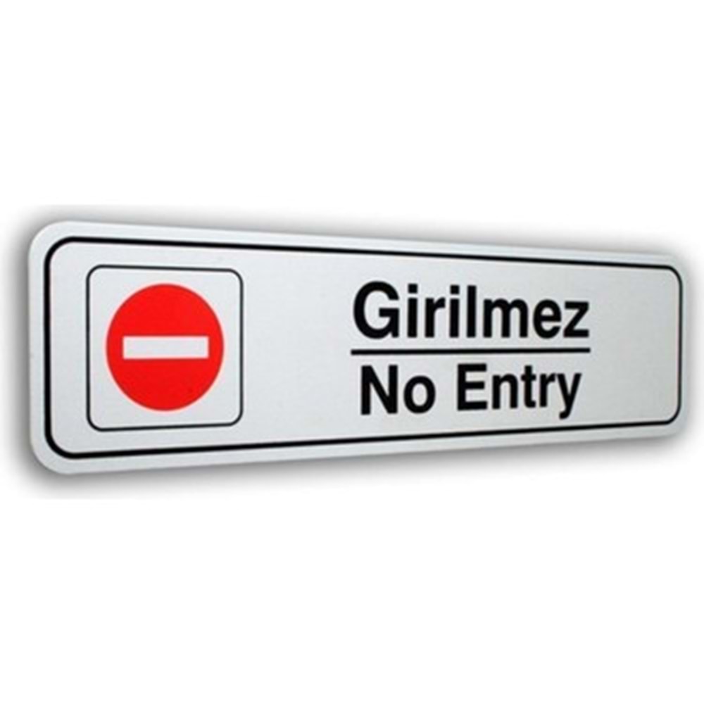ELEGAN PVC TABELA GİRİLMEZ 7*25CM
