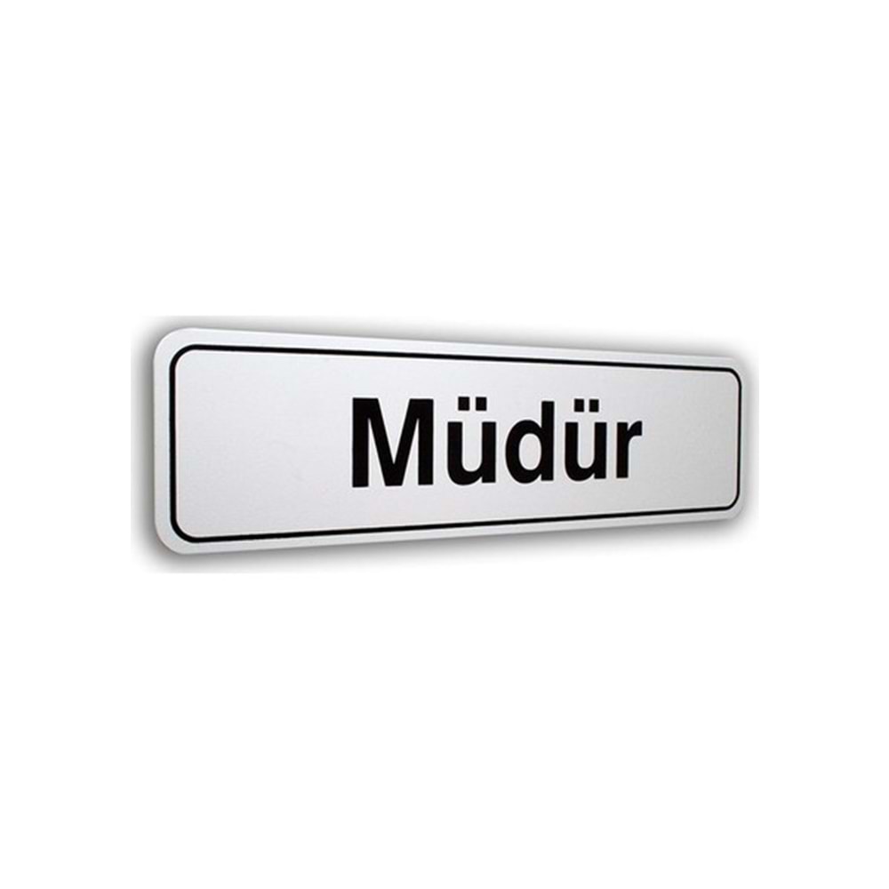 ELEGAN PVC TABELA MÜDÜR 7*25CM