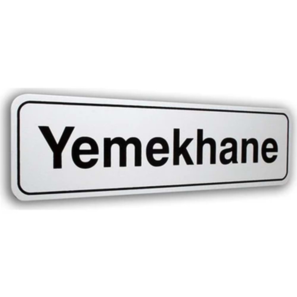 ELEGAN PVC TABELA YEMEKHANE 7*25CM