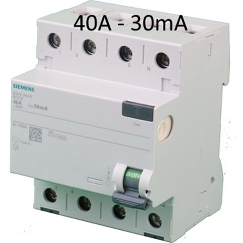 SIEMENS KAÇAK AKIM RÖLESİ 3*40AMP 30MA TRİFAZE