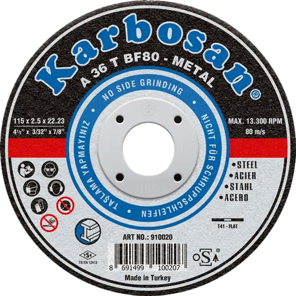 KARBOSAN METAL KESİCİ 180x3.0x22.23