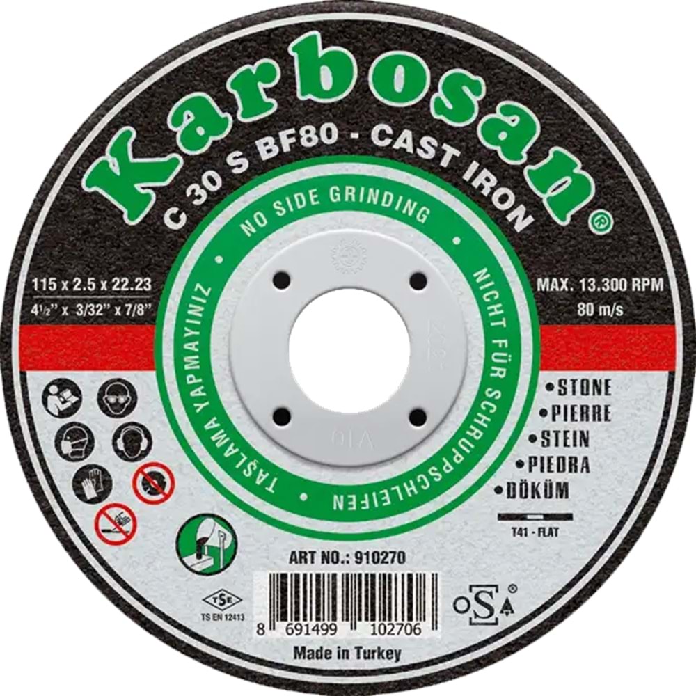 KARBOSAN MERMER KESİCİ 230x3.5x22.23