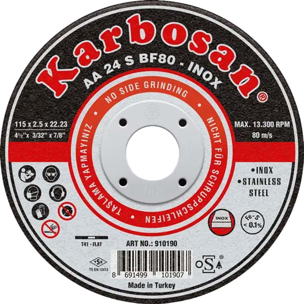 KARBOSAN İNOX KESİCİ 230x1.9x22.23