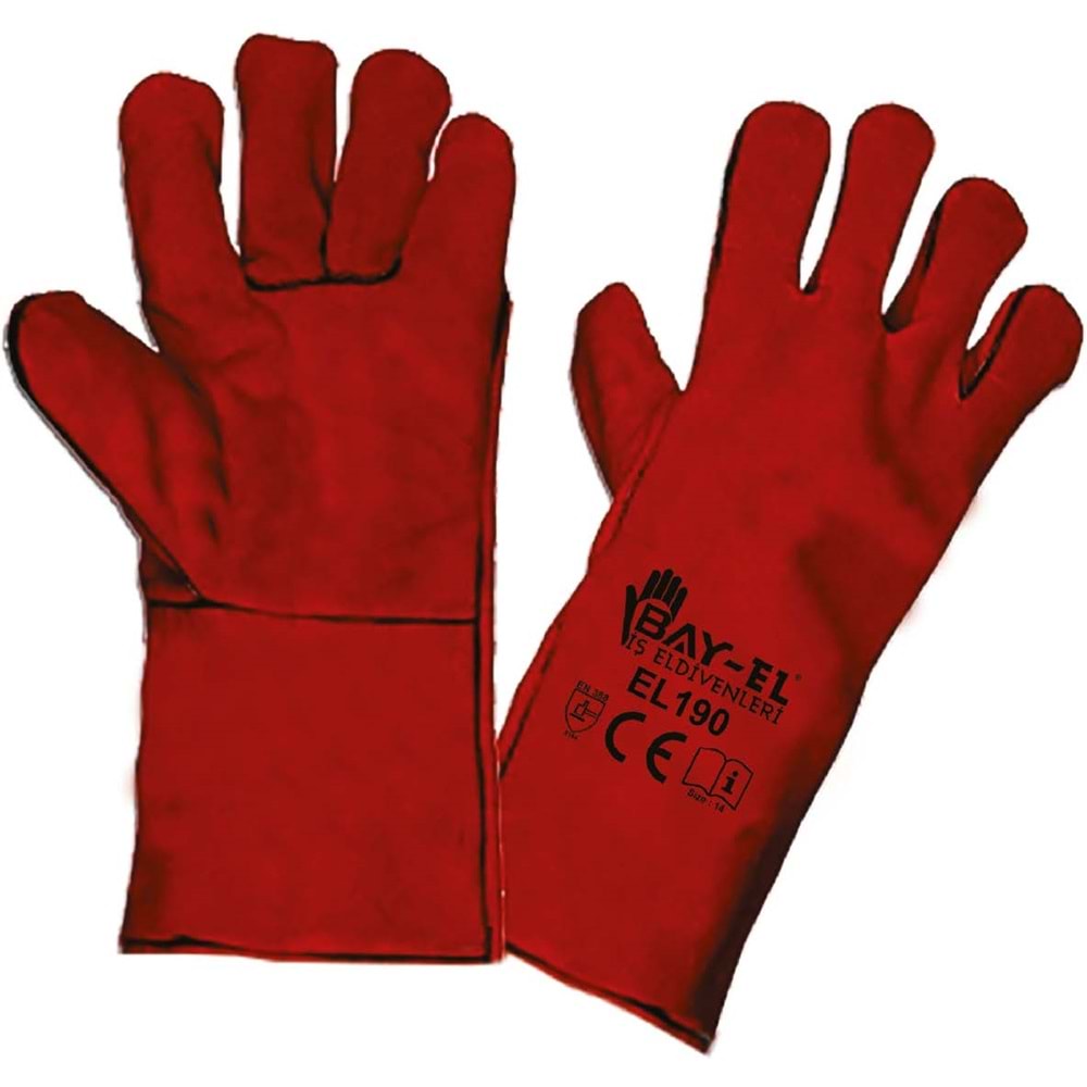 BAY-TEC EL430 ELDİVEN KAYNAKÇI KIRMIZI