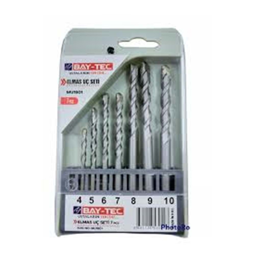 BAY-TEC MU1801 ELMAS UÇ SETİ 7 PARÇA