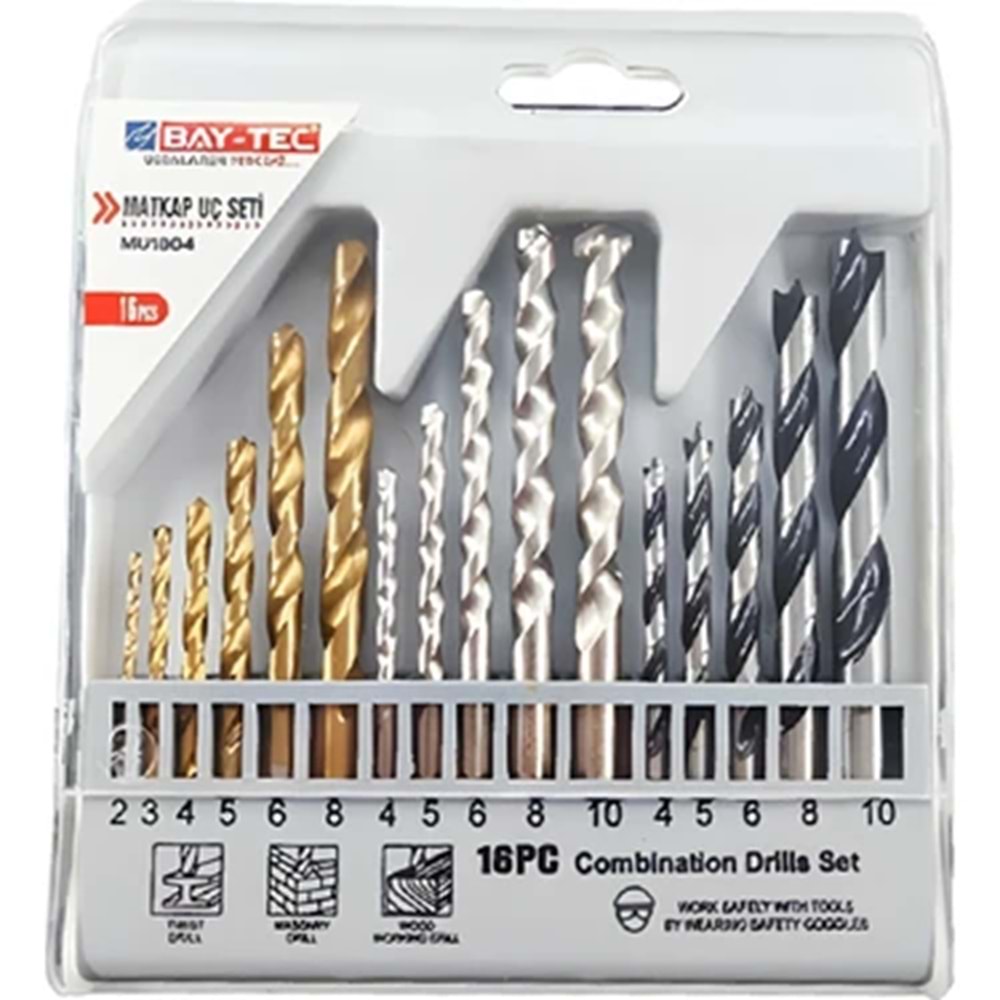 BAY-TEC MU1804 MATKAP UÇ SETİ 16PARÇA