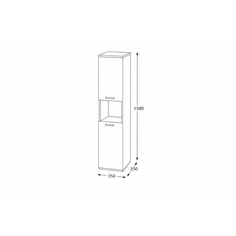 BİANİ BOY DOLABI İZNİK MAT BEYAZ