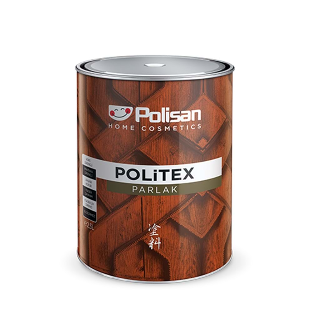 POLİSAN POLİTEX VERNİKLİ AHŞAP KORUYUCU 2,5 LT RENKSİZ