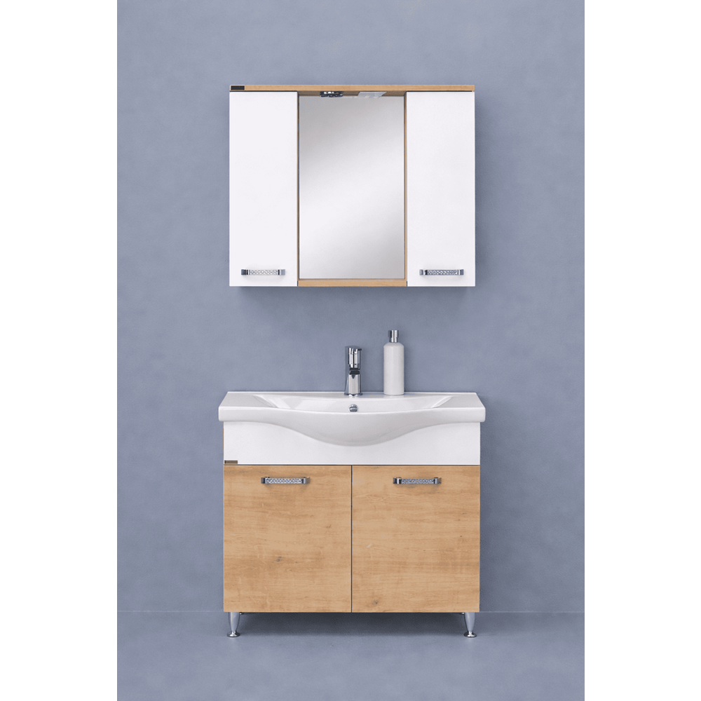 BİANİ BANYO DOLABI ARAL 80CM SAFİR MEŞE