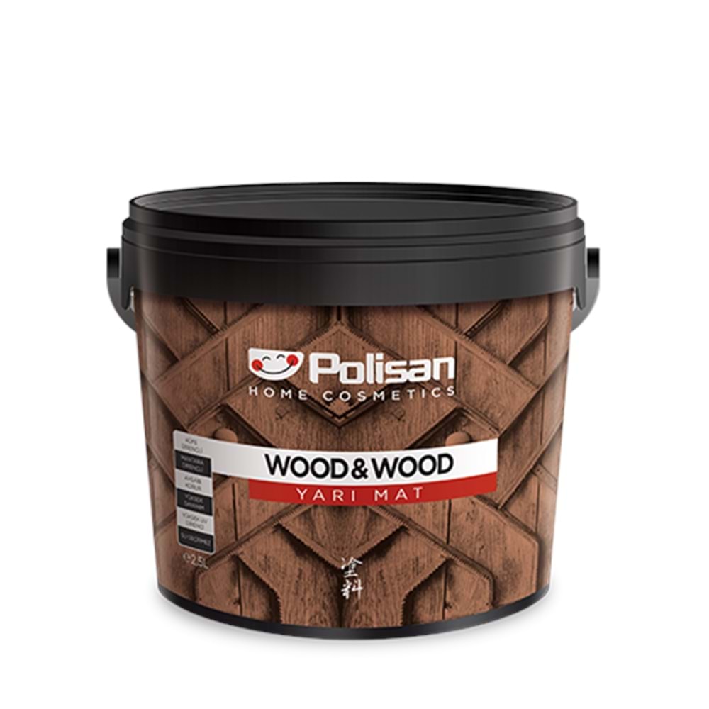 POLİSAN WOOD WOOD AHŞAP VERNİK VENGE SU BAZLI 2,5 LT