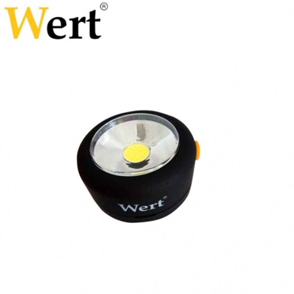 WERT 2614 PİLLİ ÇALIŞMA LAMBASI YUVARLAK COB LED