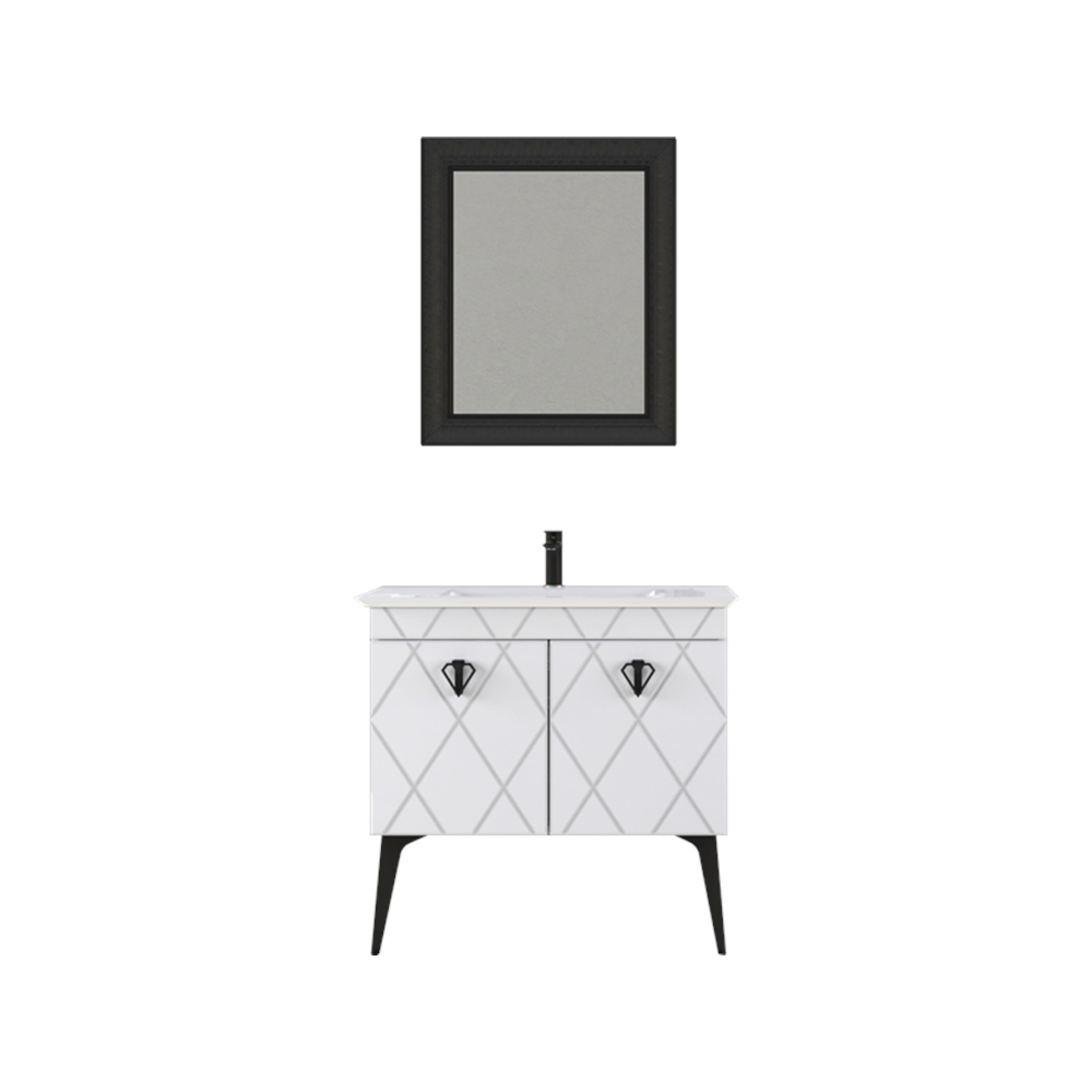 BİANİ BANYO DOLABI COSMOS 90CM ANTIQUE WHİTE