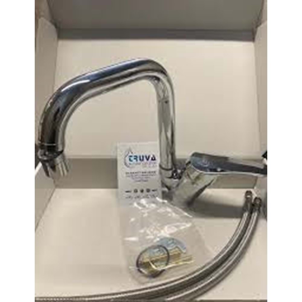 TRUVA LAVİNYA LAVABO BATARYASI KÖŞE BORULU