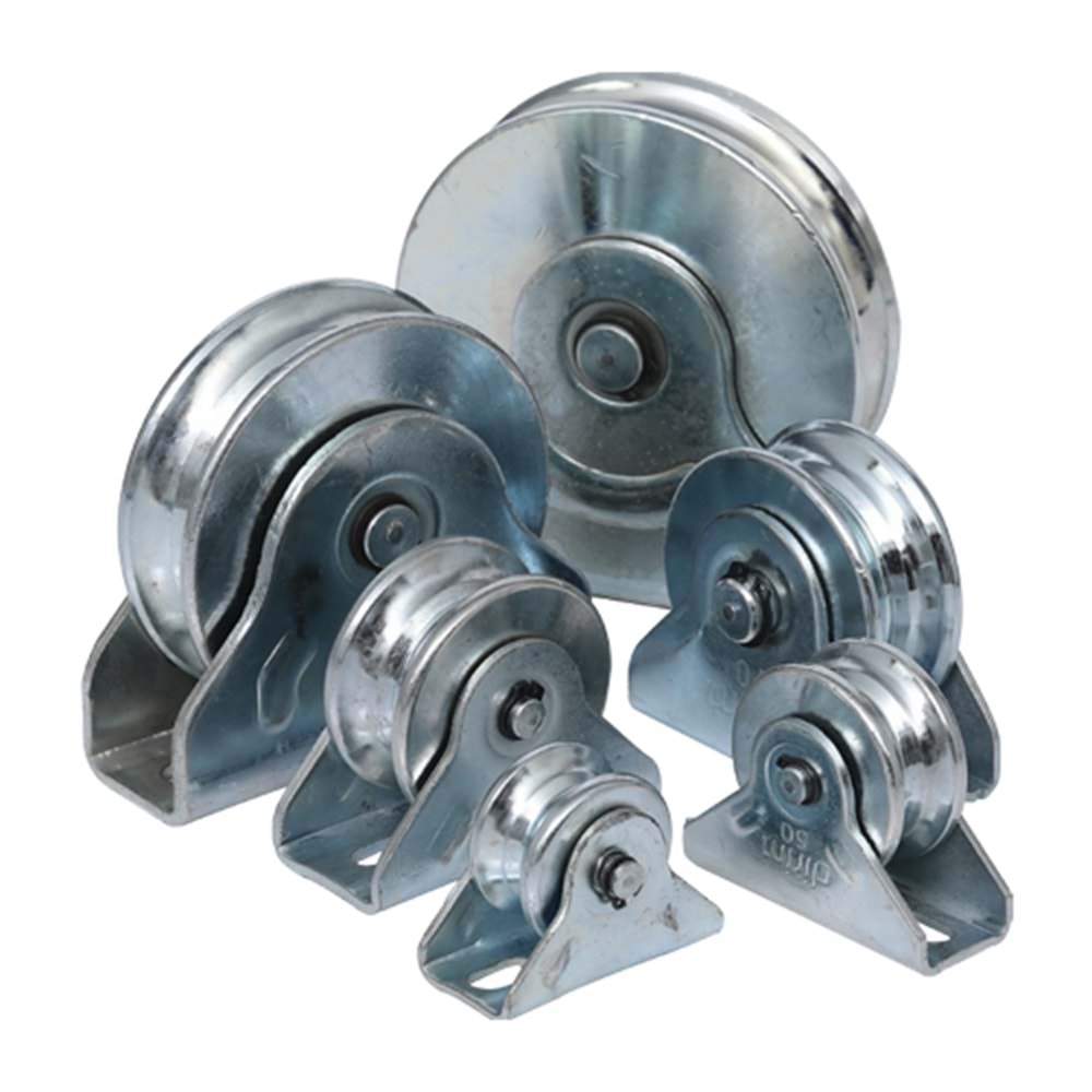 TEKERLEK DEMİR KAPI ALTI MAKARA 120MM