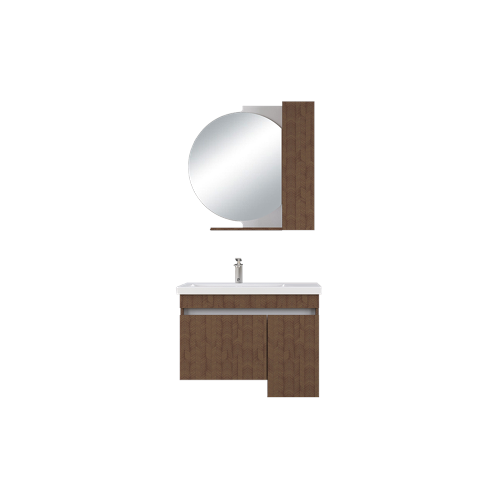 BİANİ BANYO DOLABI YORK 85CM CASTEL BROWN