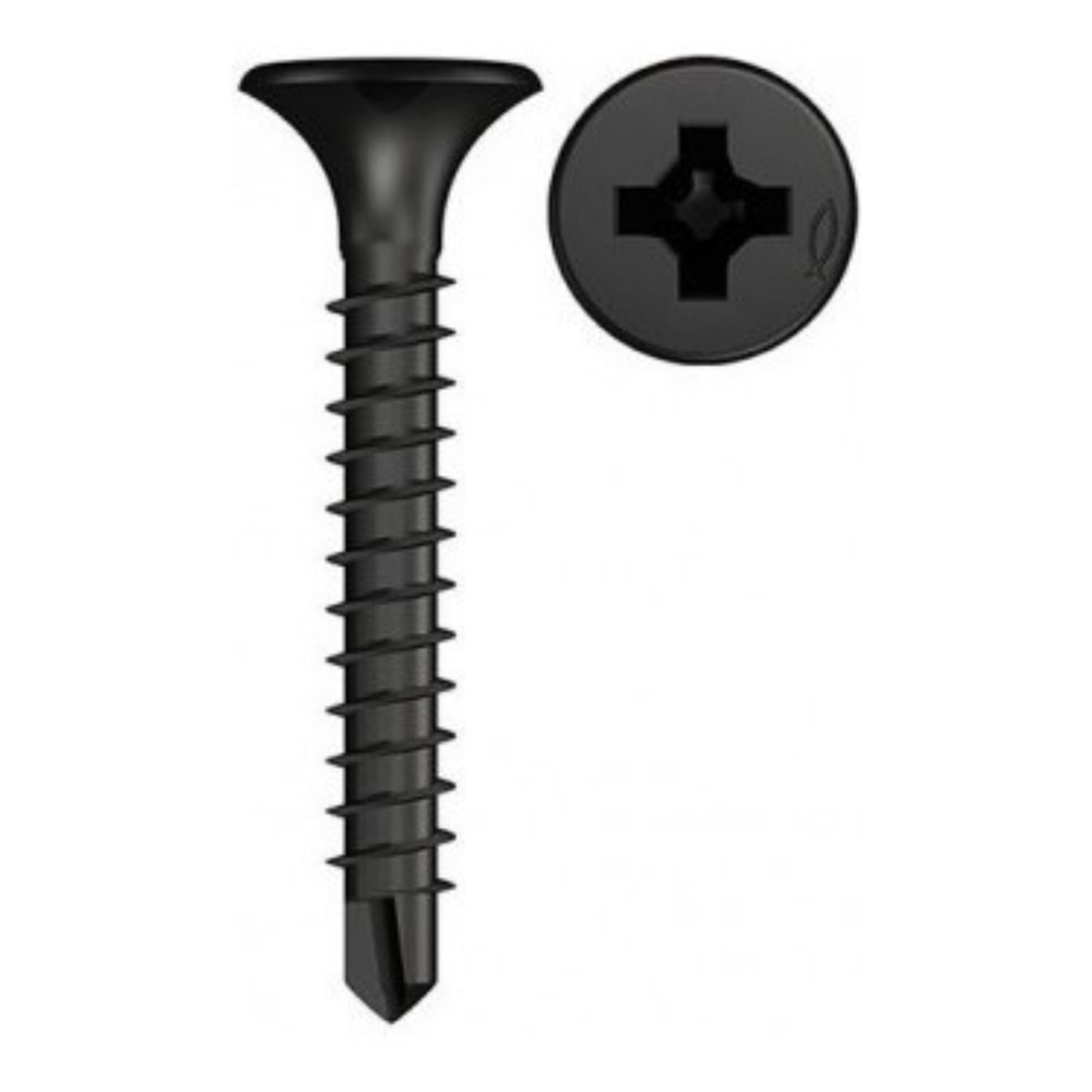 ÇETİN + STD ALÇIPAN VİDA MATKAP UÇLU 3,5*25 (1000 AD.)