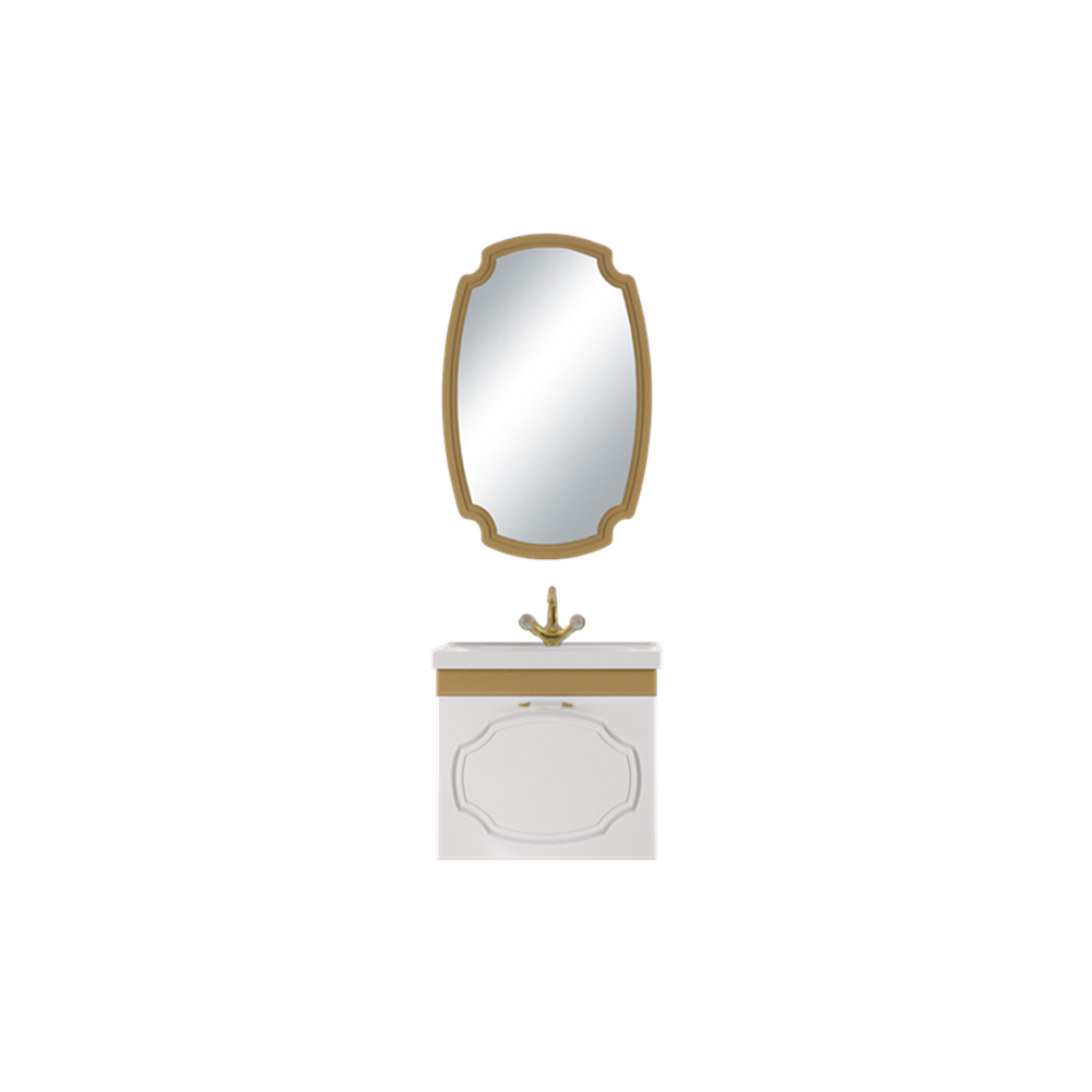 BİANİ BANYO DOLABI HÜNKAR 65CM GOLD (ALTIN SARMAŞIK)