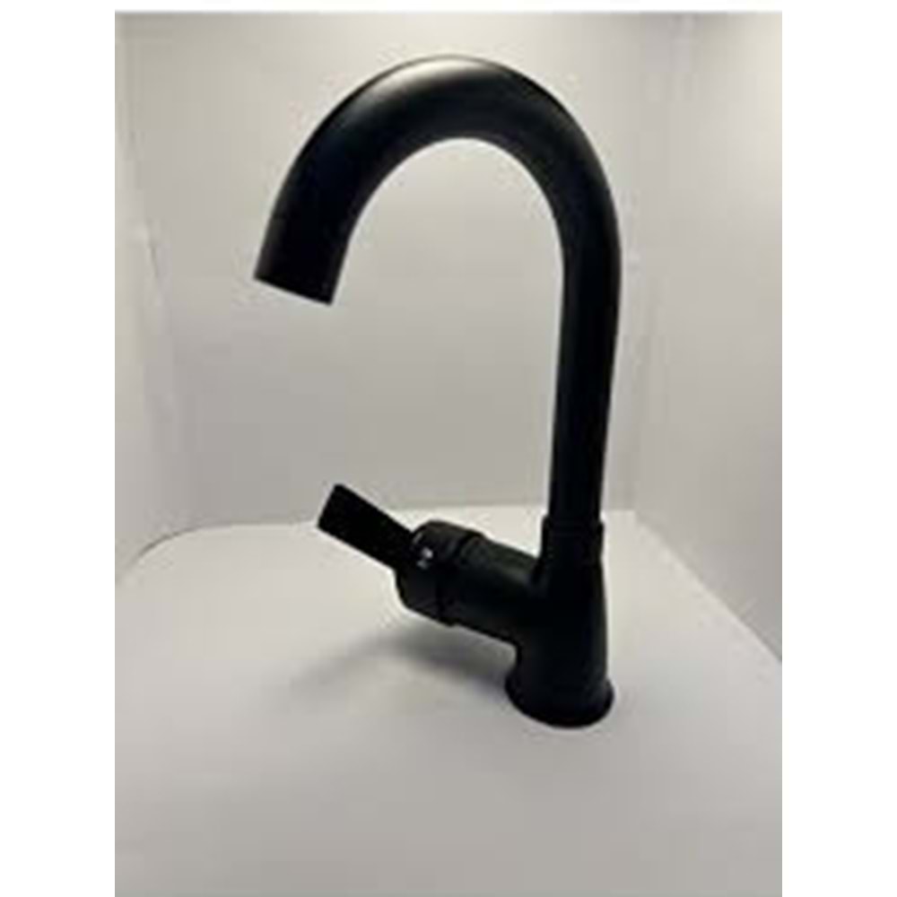 TRUVA AQUA SİYAH KUĞU LAVABO BATARYASI
