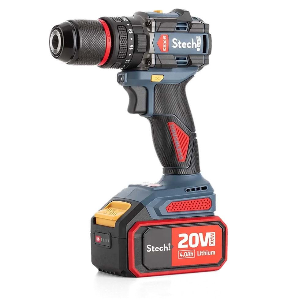 STECH SX22-2 AKÜLÜ DARBELİ MATKAP 2,0AH (2 AKÜLÜ)