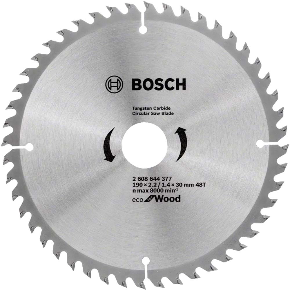 BOSCH ECOW AHŞAP DAİRE TESTERE 190*30mm 48 DİŞ