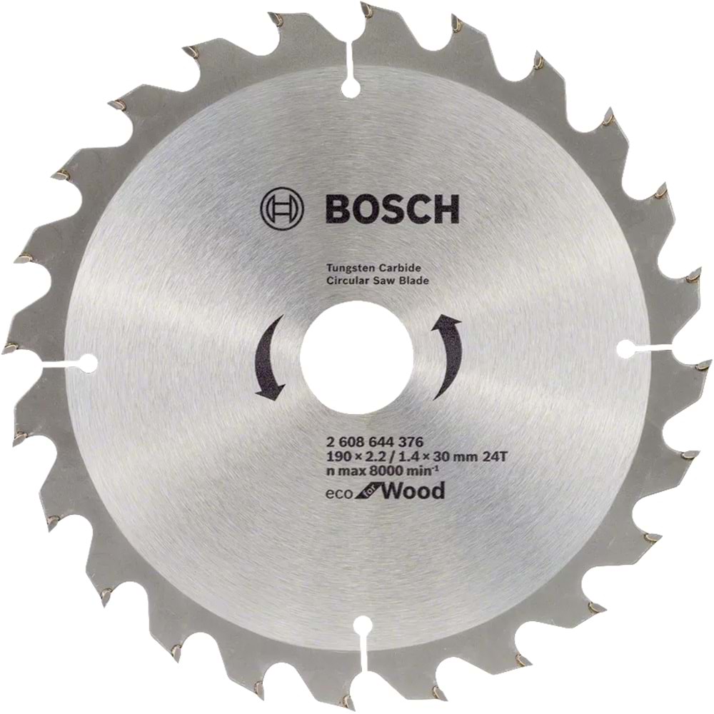 BOSCH ECOW AHŞAP DAİRE TESTERE 190*30mm 24 DİŞ