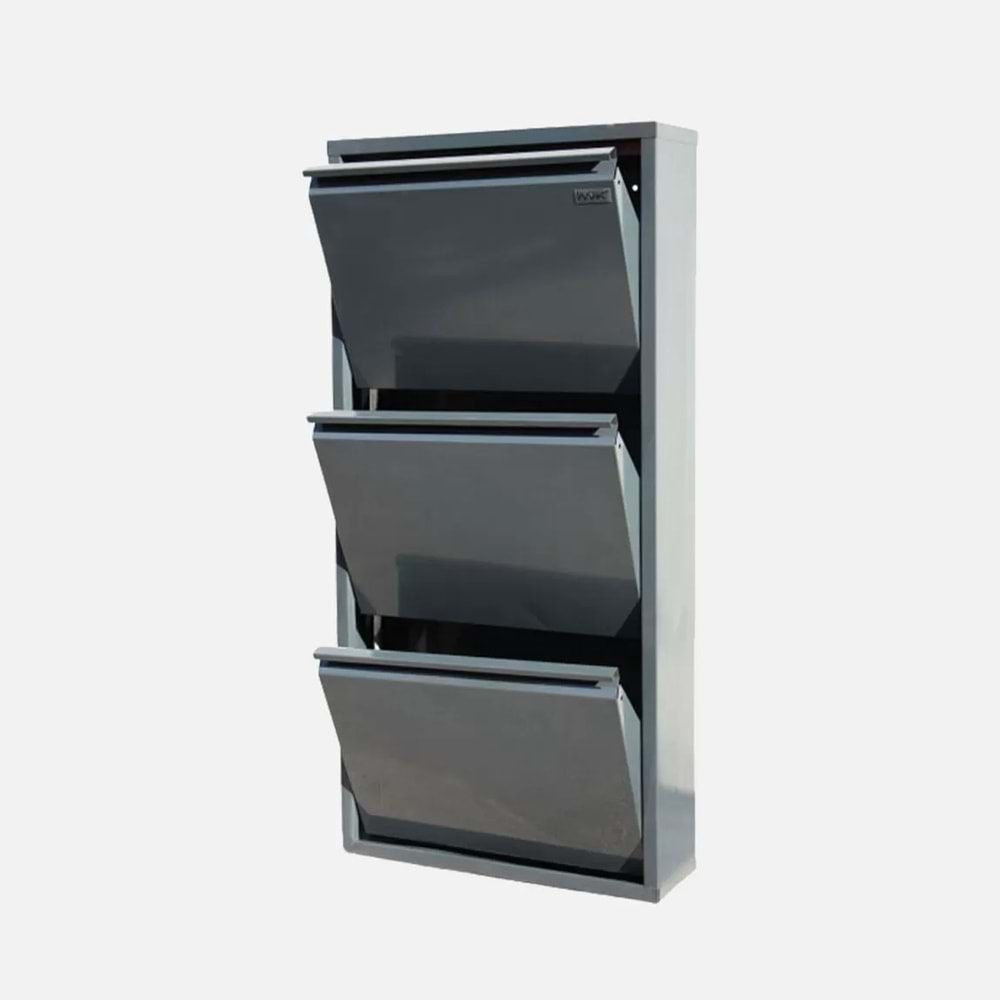 İMAK AYAKKABILIK 3 KAPAKLI GRİ