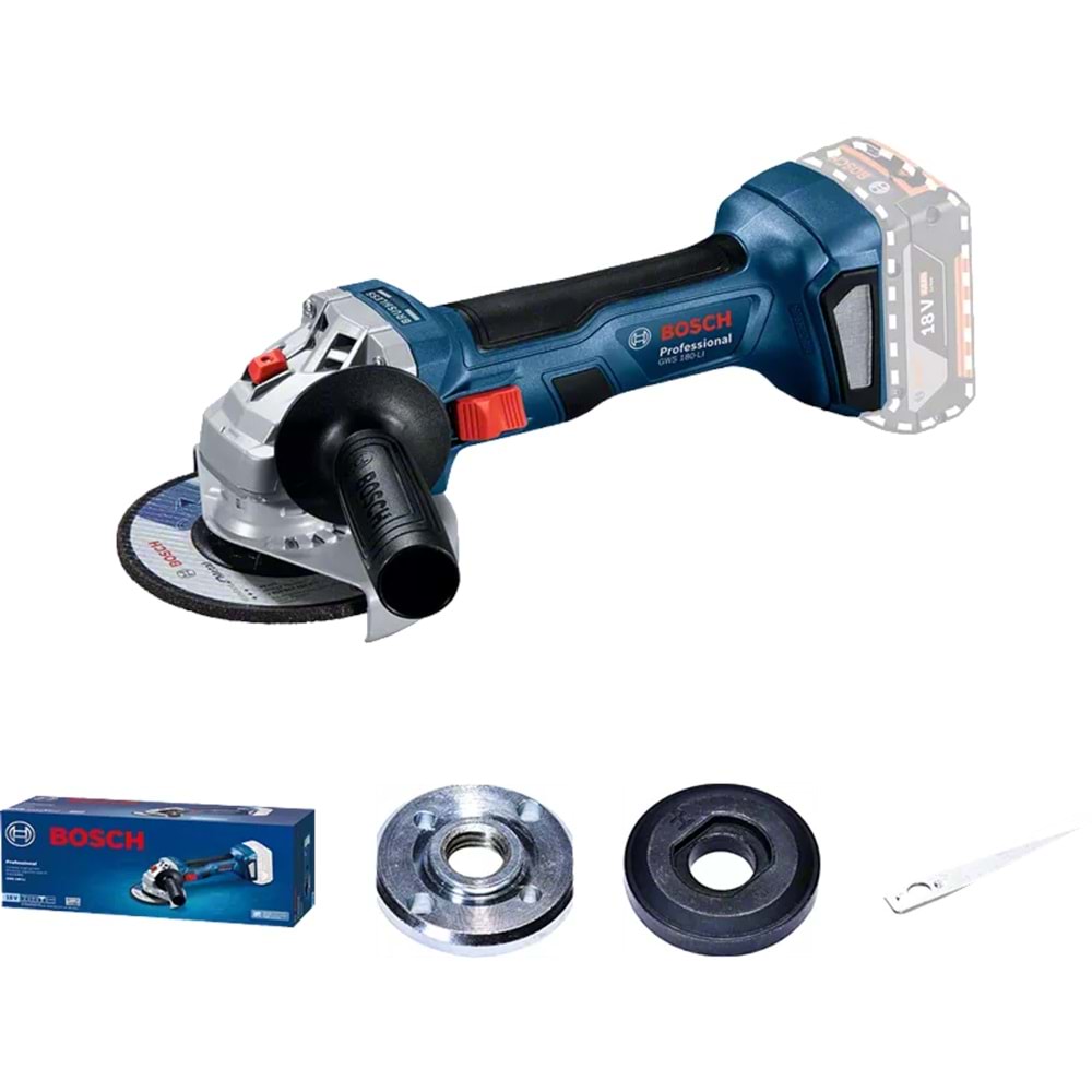 BOSCH GWS 180-LI AKÜSÜZ TAŞLAMA MAKİNESİ (SOLO)