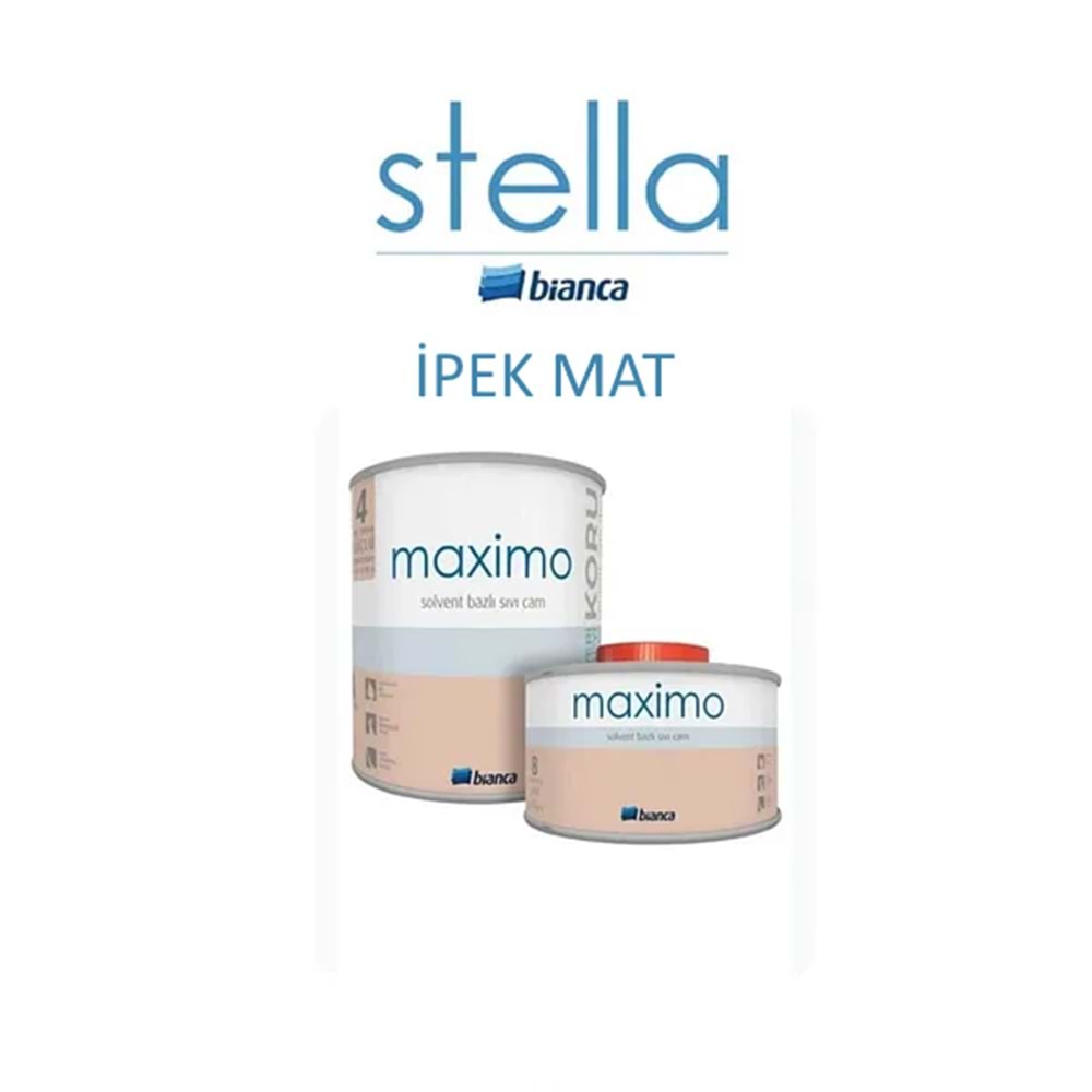 BİANCA MAXİMO SOLVENT BAZLI SIVI CAM ŞEFFAF İPEK MAT 0,5 KG