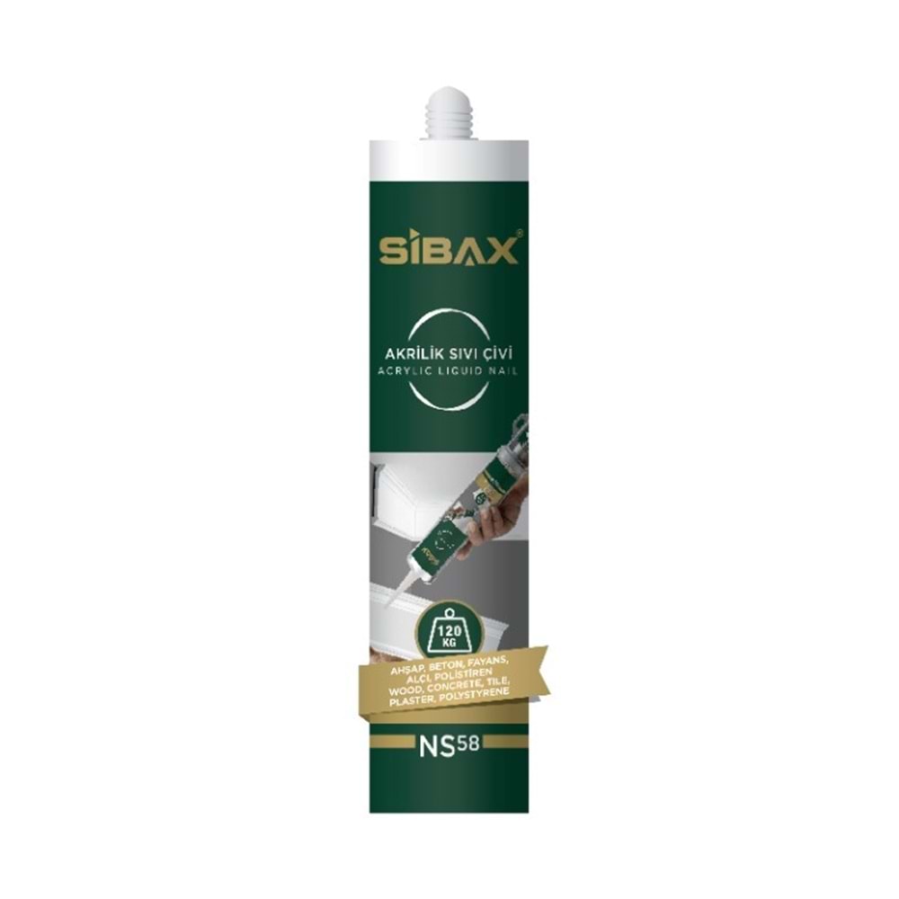 SİBAX NS58 AKRİLİK SIVI ÇİVİ 280ML