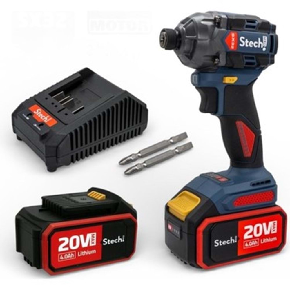STECH SX32-4 AKÜLÜ DARBELİ VİDALAMA 4,0AH (2 AKÜLÜ)