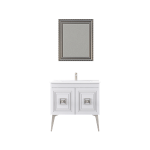 BİANİ BANYO DOLABI NİLE 85CM ANTIQUE WHITE CHROME