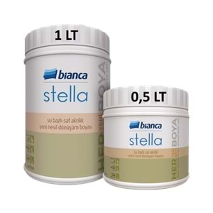 BİANCA STELLA SU BAZLI SAF AKRİLİK BOYA BEYAZ 0,5 LT