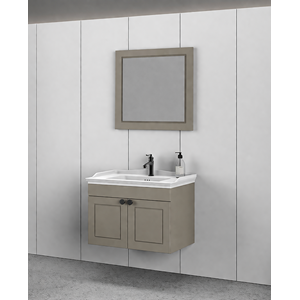 BİANİ BANYO DOLABI SARIYER 80CM MATT MOCHO