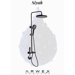 SEVAL PİYANO SİYAH FONKSİYONLU DUŞ SİSTEMİ