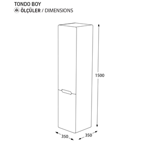 BİANİ BOY DOLABI TONDO VIOLIN ANTIQUE WHITE
