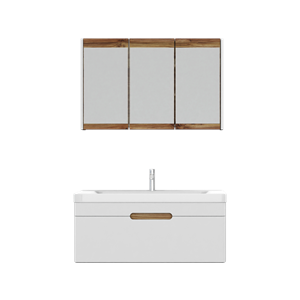 BİANİ BANYO DOLABI TONDO 105CM VIOLIN ANTIQUE WHITE