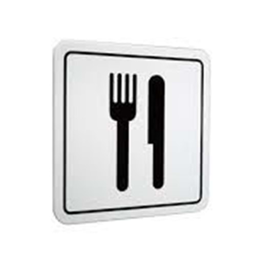 PVC ELEGAN SEMBOL RESTAURANT 12*12CM