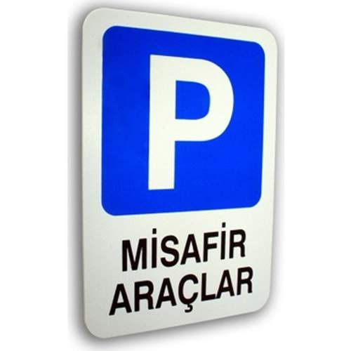 PVC LEVHA MİSAFİR ARAÇLAR 16*24CM