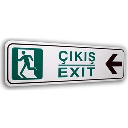 ELEGAN PVC TABELA SOLA ÇIKIŞ 7*25CM