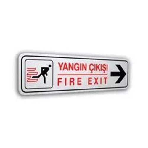 ELEGAN PVC TABELA YANGIN ÇIKIŞI SAĞA 7*25CM