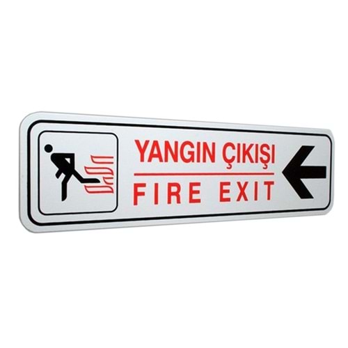 ELEGAN PVC TABELA YANGIN ÇIKIŞI SOLA 7*25CM