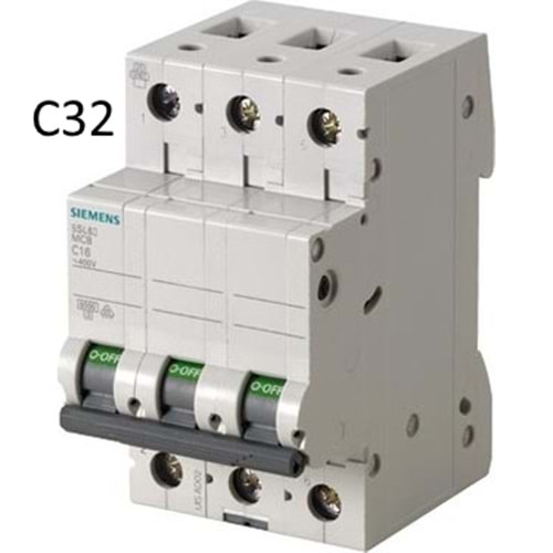 SIEMENS SİGORTA TRİFAZE C 3*32 AMP